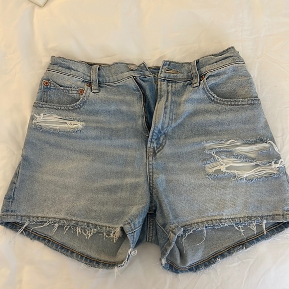 AE Strigid Denim Highest Waist '90s Boyfriend Short - Picture 1 of 6